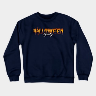 halloween text Crewneck Sweatshirt